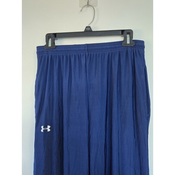 Under Armour Pants Mens M Blue Athletic Sweatpants Loose Fit Gym Fitness - Picture 2 of 8